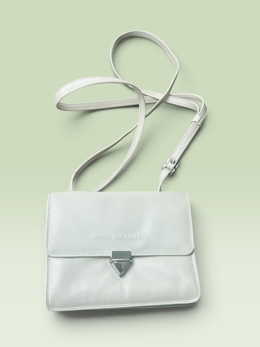 Derek Alexander White Crossbody Bag